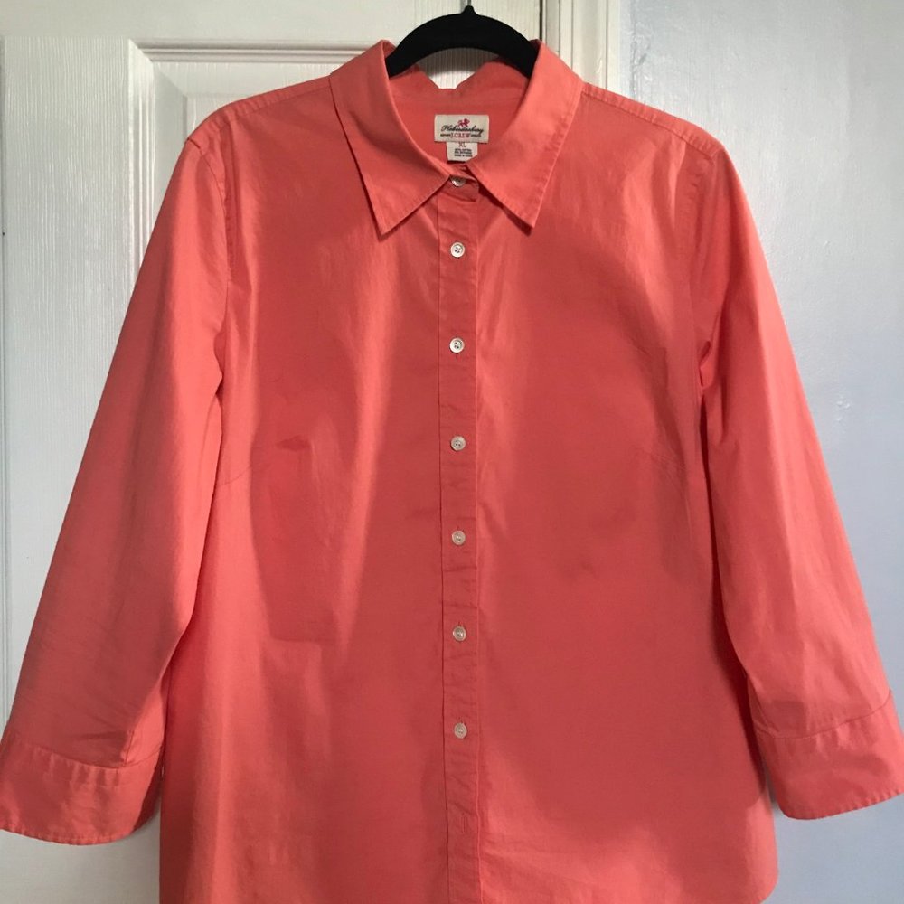 J. Crew Haberdashery XL Blouse Peach